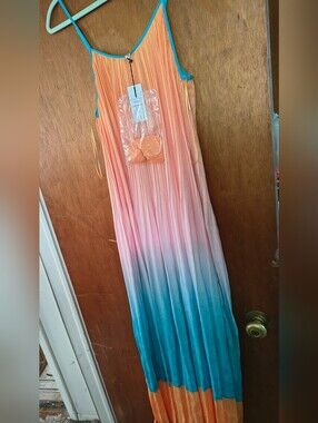 NWT Current Air gradiation pleated maxi dress